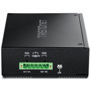 TRENDnet TI-G80 8-Port Ethernet Switch, 5 Gigabit ethernet ports, 16 Gbps switching capacity, DIN-rail/wall mount